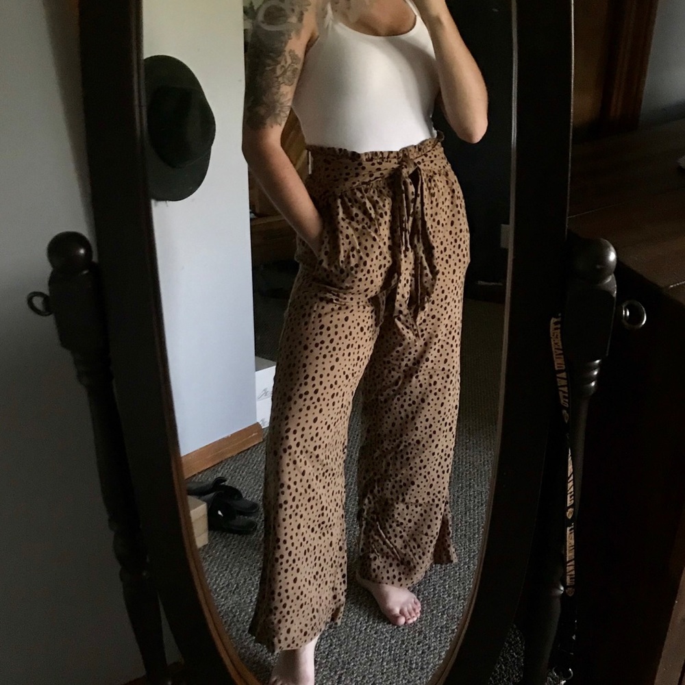 High Waist Wide Leg Pants
